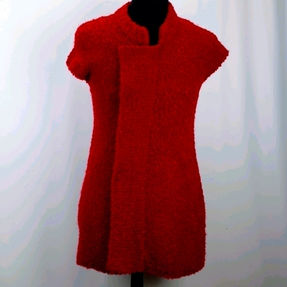 Free People Lambswool Red Sweater